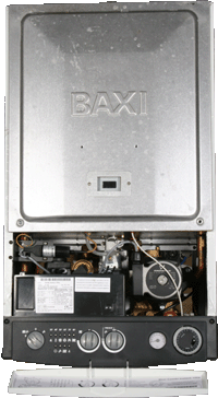 baxi combi instant 105e cover removed and display board.gif